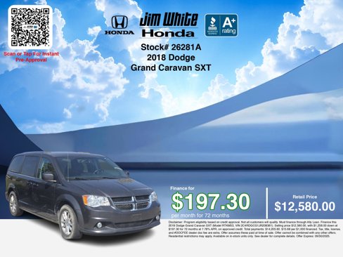 Used 2018 Dodge Grand Caravan SXT image 3