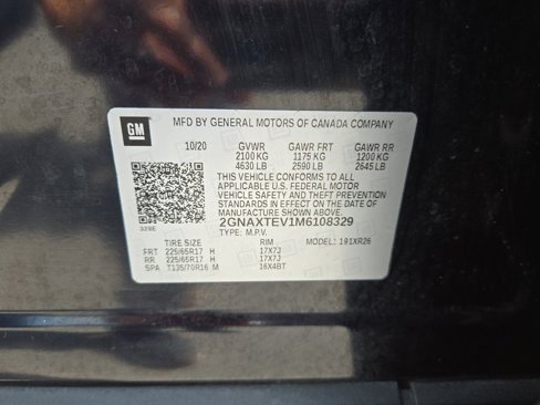 Used 2021 Chevrolet Equinox LT w/ Driver Convenience Package image 29