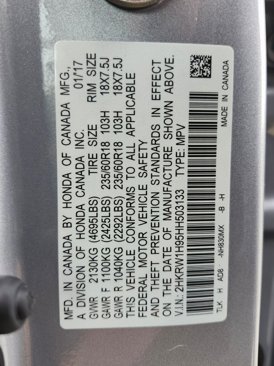 Certified 2017 Honda CR-V Touring image 21