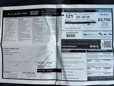Used 2022 Lucid Air Grand Touring image 18