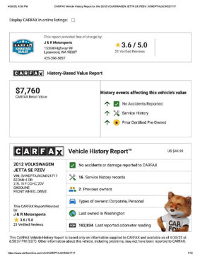 Used 2012 Volkswagen Jetta SE image 25