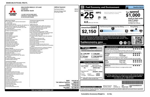 Used 2024 Mitsubishi Eclipse Cross SE image 3
