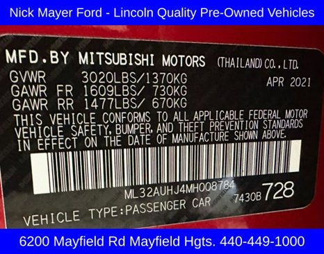 Used 2021 Mitsubishi Mirage image 30