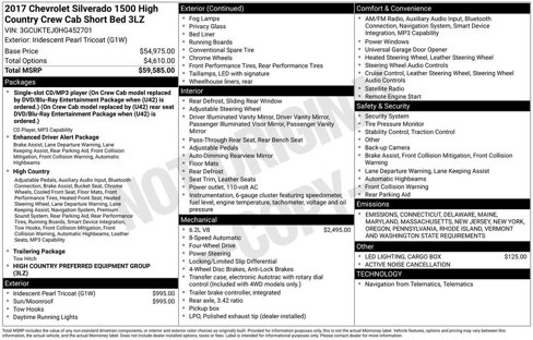 Used 2017 Chevrolet Silverado 1500 High Country image 18
