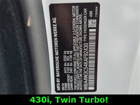 Used 2019 BMW 430i Coupe image 18