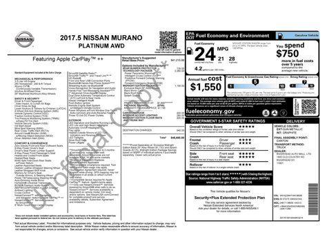 Used 2017 Nissan Murano Platinum w/ Platinum Technology Package image 36