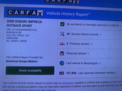Used 2008 Subaru Impreza Outback Sport image 11