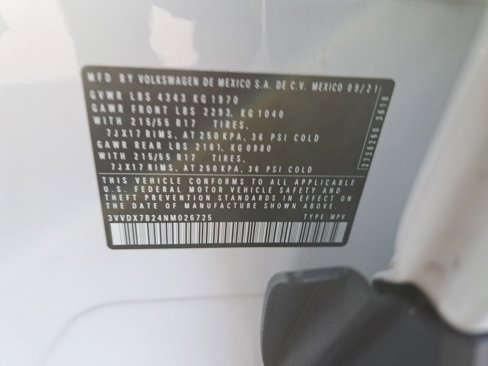Certified 2022 Volkswagen Taos S w/ IQ Drive S Package image 33