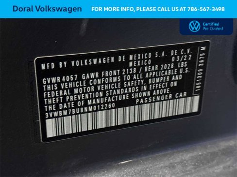 Certified 2022 Volkswagen Jetta Sport image 29