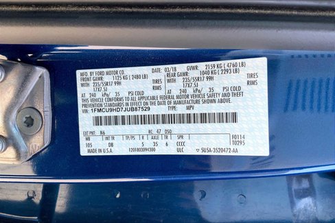 Certified 2018 Ford Escape SEL image 34