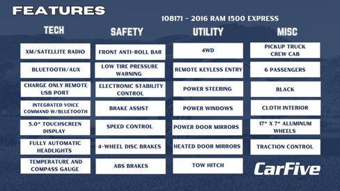 Used 2016 RAM 1500 Express w/ Black Ram 1500 Express Group image 32