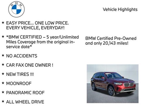 Certified 2023 BMW X3 xDrive30i w/ Premium Package image 11