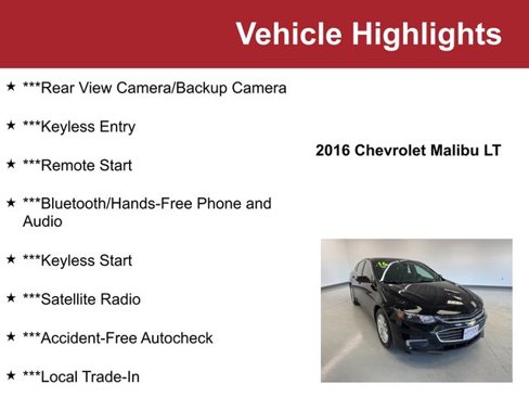 Used 2016 Chevrolet Malibu LT image 2