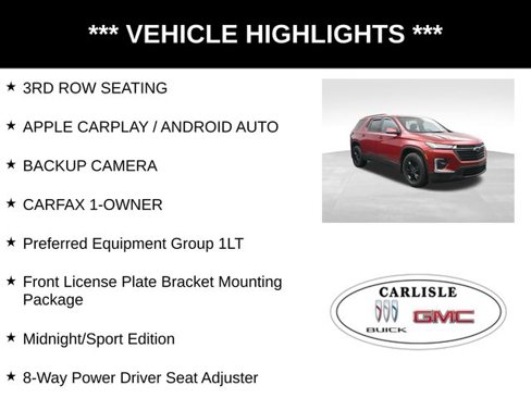 Certified 2023 Chevrolet Traverse LT w/ Midnight/Sport Edition image 6