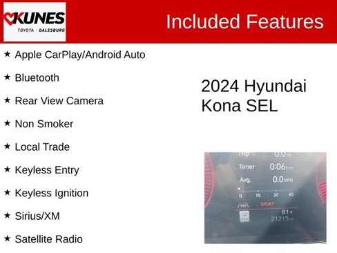 Used 2024 Hyundai Kona SEL image 2