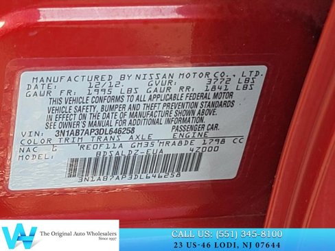 Used 2013 Nissan Sentra SV w/ Protection Pkg image 20