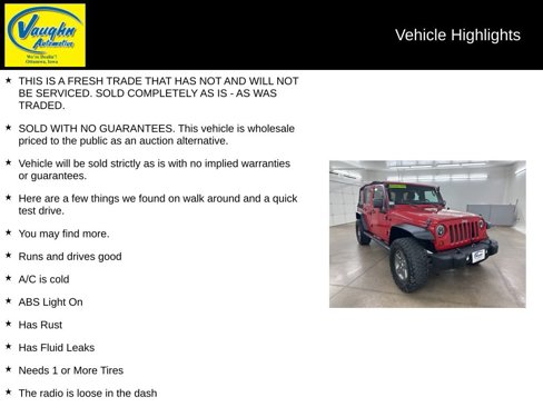 Used 2011 Jeep Wrangler Unlimited Sport w/ Connectivity Group image 2