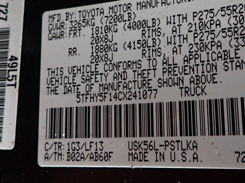 Used 2012 Toyota Tundra Limited image 36