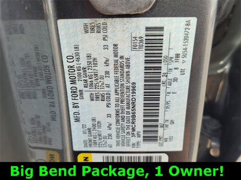Used 2022 Ford Bronco Sport Big Bend w/ Convenience Package image 19
