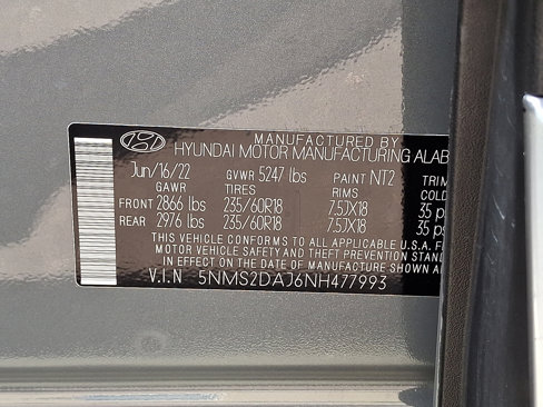 Certified 2022 Hyundai Santa Fe SEL image 25