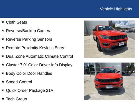 Used 2019 Jeep Compass Sport w/ Tech Group image 29