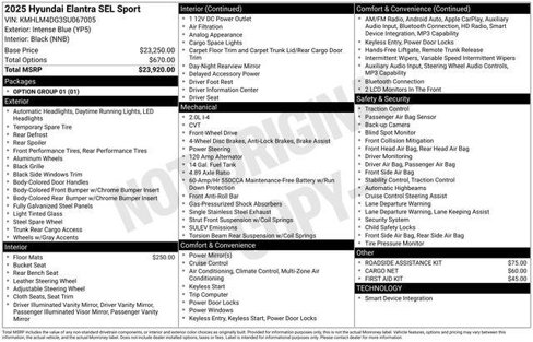 New 2025 Hyundai Elantra Sport image 4