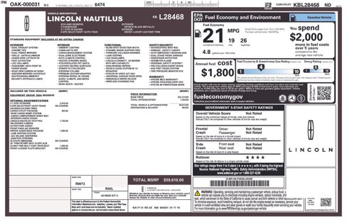 Used 2019 Lincoln Nautilus Reserve image 16