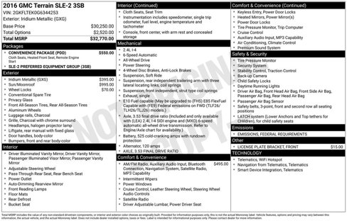 Used 2016 GMC Terrain SLE w/ Convenience Package image 33