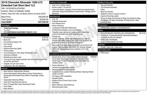 Used 2018 Chevrolet Silverado 1500 LTZ image 2