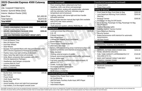 New 2025 Chevrolet Express 4500 Extended w/ Power Convenience Package image 3