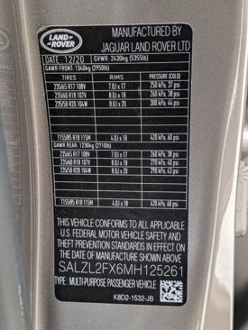 Certified 2021 Land Rover Range Rover Evoque R-Dynamic SE image 36