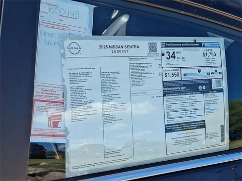 New 2025 Nissan Sentra SV w/ All-Weather Package image 11