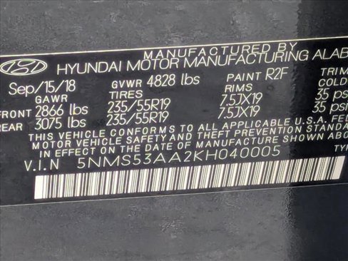 Used 2019 Hyundai Santa Fe Limited image 22