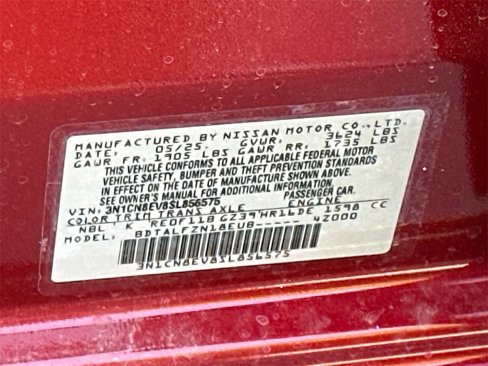 New 2025 Nissan Versa SV image 18