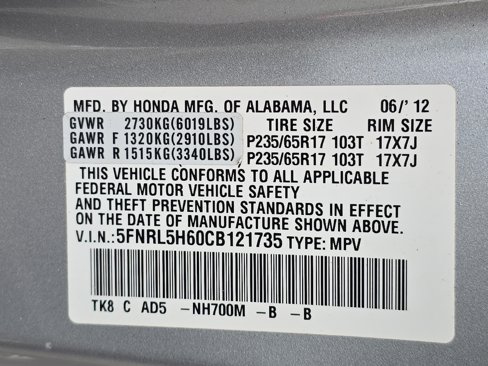 Used 2012 Honda Odyssey EX-L image 35