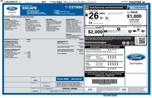 Used 2015 Ford Escape SE w/ Equipment Group 201A image 6