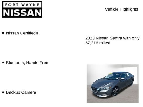 Certified 2023 Nissan Sentra SV image 7