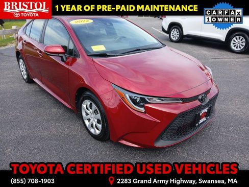 Certified 2022 Toyota Corolla LE image 1