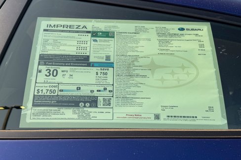 New 2025 Subaru Impreza 2.0i image 14