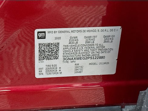 Used 2023 Chevrolet Equinox RS w/ RS Leather Package image 31