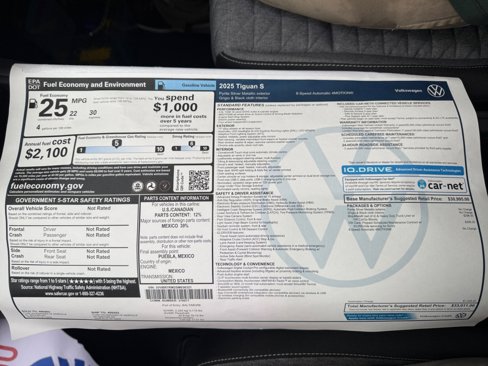 New 2025 Volkswagen Tiguan S image 32