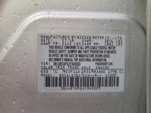 Used 2018 Nissan Sentra SV w/ Premium Package (P01) image 33