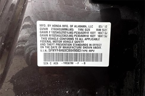 Used 2012 Honda Pilot EX-L image 10