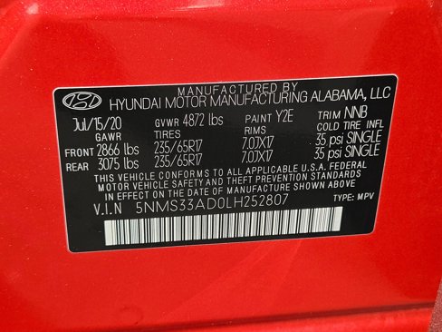 Used 2020 Hyundai Santa Fe SEL image 22
