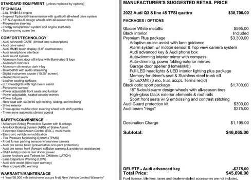 Used 2022 Audi Q3 2.0T Premium Plus w/ Premium Plus Package image 2