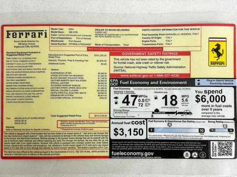 Certified 2024 Ferrari 296 GTB image 34