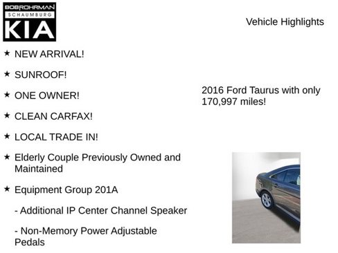 Used 2016 Ford Taurus SEL w/ Equipment Group 201A image 7