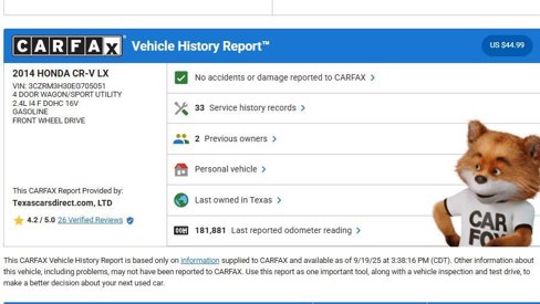 Used 2014 Honda CR-V LX image 9