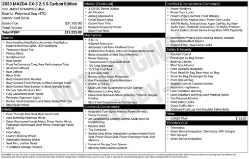 Used 2023 MAZDA CX-5 Carbon Edition image 4