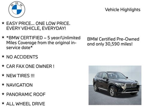 Certified 2022 BMW X3 xDrive30i w/ Premium Package 2 (ZPA) image 11